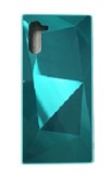 Husa silicon si acril cu textura diamant Samsung Galaxy Note 10 , Turcoaz
