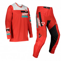 Echipament Tricou+Pantaloni Enduro MX Leatt Red