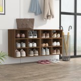 vidaXL Pantofare, 2 buc., stejar maro, 52,5x30x50 cm