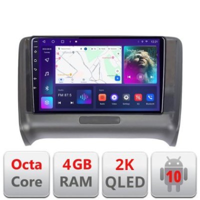Navigatie Audi TT 2004-2011 C-078 Android Octa Core Ecran 2K QLED GPS 4G 4+32GB 360 KIT-078+EDT-E409-2K CarStore Technology foto