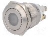 Intrerupator anti-vandalism, OFF-(ON), &Oslash;19mm, ONPOW, GQ19F-10D/R/12V/S, T154880