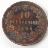 Italia 10 centesimi 1894 Umberto lp, Europa