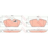 Set placute frana Trw GDB1611, parte montare : Punte fata