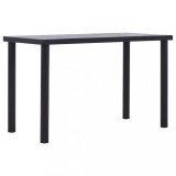 Masă Bucătărie vidaXL Negru Gri Beton 120x60x75 cm MDF Modernă