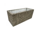 Jardiniera din beton 120 cm &ndash; mobilier urban