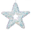 Ornament Brad Crăciun, Model Stea, Spumă Multicolor, Tinsel Irizat, 14cm, Oem