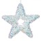 Ornament Brad Crăciun, Model Stea, Spumă Multicolor, Tinsel Irizat, 14cm