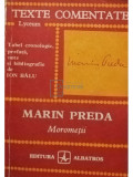 Ion Balu - Marin Preda - Morometii (editia 1979)