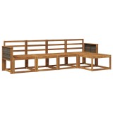 vidaXL Set de canapele de exterior 5 pcs natural Lemn Solid de Acacia 3385125