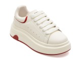 Pantofi sport GRYXX albi, 5213, din piele naturala