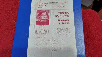program Minerul Baia Mare - Minerul Baia Sprie foto