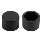 Ornamente prezoane silicon 20buc - Hex 19mm - Negru Garage AutoRide