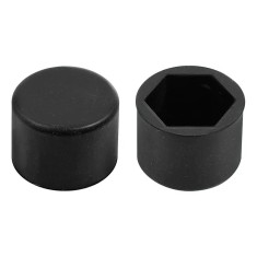 Ornamente prezoane silicon 20buc - Hex 19mm - Negru Garage AutoRide