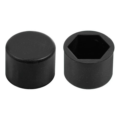 Ornamente prezoane silicon 20buc - Hex 19mm - Negru Garage AutoRide foto