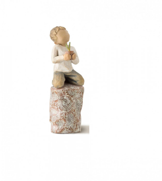 Figura sculptata pictata manual, Willow Tree - NOU