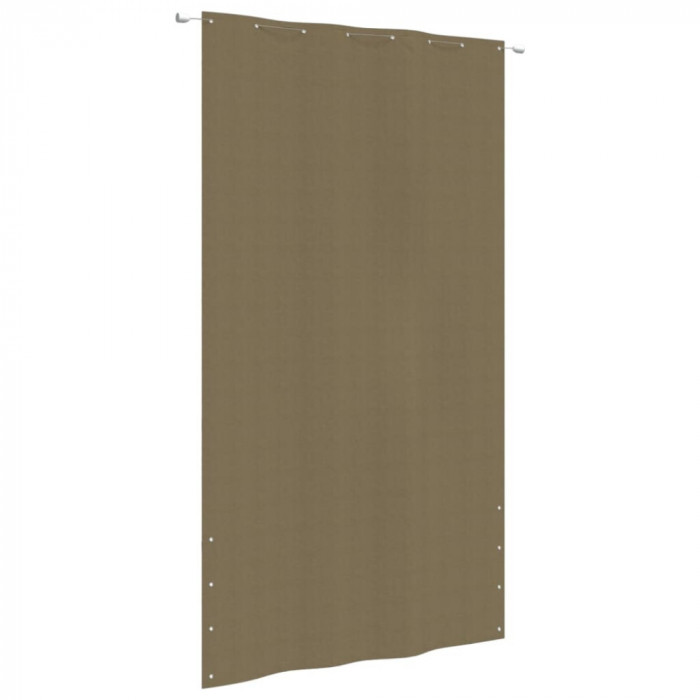 vidaXL Paravan de balcon, gri taupe, 160x240 cm, țesătură oxford