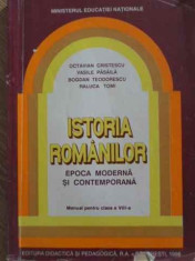 ISTORIA ROMANILOR EPOCA MODERNA SI CONTEMPORANA MANUAL PENTRU CLASA A VIII-A-OCTAVIAN CRISTESCU, VASILE PASAILA, foto