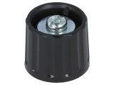 Buton Rotativ Poliamidă Negru 6mm 21x17.5mm