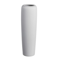 Vaza flori ceramica alba Blanque 13,5 x 46 cm
