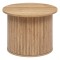 Masa de cafea Atmosphera Createur d&amp;apos;interieur Colva, rotunda 60x45 cm, MDF bej, baza canelata