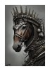 Sticker decorativ, Cal, Gri, 85 cm, 6336ST, Oem