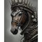 Sticker decorativ, Cal, Gri, 85 cm, 6336ST