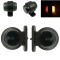 2 x LED Rosu Galben Lumina Latura Lampe Gabarit Remorca Camioane 12V 24V Sticla Neagra Afumata