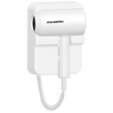 Uscator de par cu montaj pe perete HB-260AB, 2 trepte de viteza, 1 setare temperatura, Protectie supraincalzire, Accesorii incluse, 1200 W, Alb