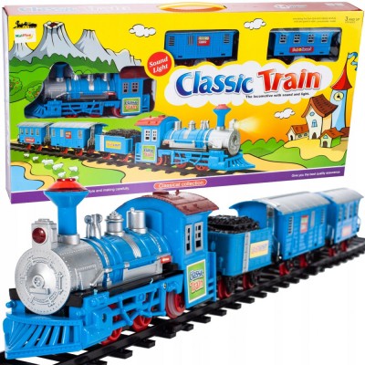 Tren albastru clasic TOMEK, Malplay 102005 foto