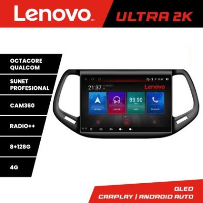 Navigatie Jeep Compass 2017 M-732 Octa Core Android Radio Bluetooth GPS WIFI/4G DSP 2K 8+128GB 360 Toslink CarStore Technology foto