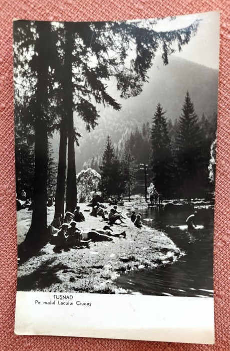 Tusnad - Pe malul Lacului Ciucas - Circulata, 1961