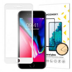 WOZINSKY Tempered Glass 9H full screen protector iPhone SE 2022 / SE 2020 / iPhone 8 / iPhone 7 / iPhone 6S / iPhone 6 White