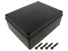 Carcasa universala PAWBOL S-BOX 516CZ ABS IP65 190x240x90mm Rezistenta UV Neagra