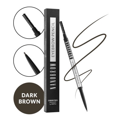 Creion de spr&amp;acirc;ncene Maro inchis Nanobrow Eyebrow Pencil - un creion precis foto