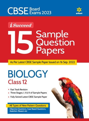 CBSE Board Exam 2023 I-Succeed 15 Sample Question Papers - BIOLOGY Class 12th foto