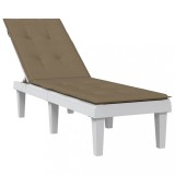 Cumpara ieftin Pernă de șezlong, melanj gri taupe, (75+105) x 50 x 4 cm textil