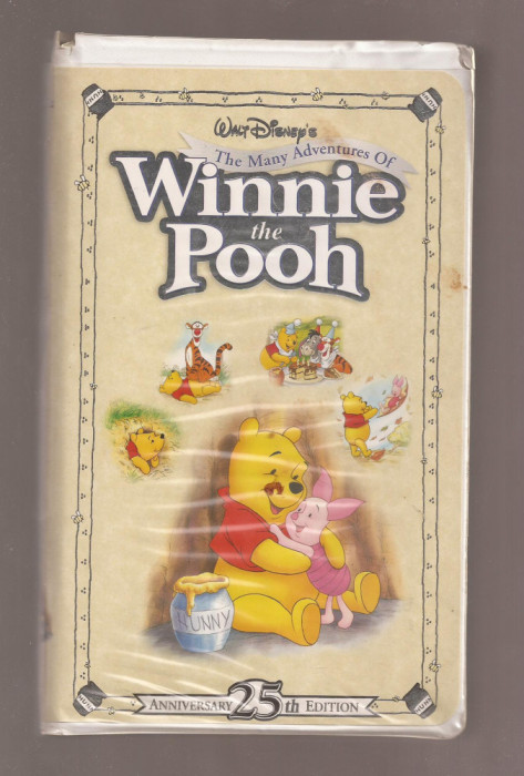 Casete video VHS - Disney - Winnie the Pooh - Aniversary 25th edition