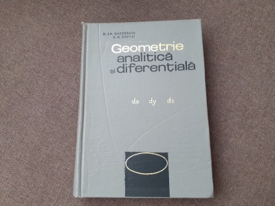 Geometrie analitica si diferentiala o em gheorghiu foto