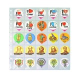 5 folii negre, Favorit 7225PA, 25 buzunare pe fata si verso de 50 x 55 mm