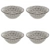 Set boluri, 4 piese, 450 ml, Portelan, Bej