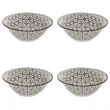 Set boluri, 4 piese, 450 ml, Portelan, Bej