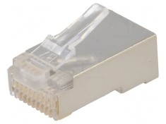 Mufă RJ50 10P10C Ecranată Aurită pentru Cablu IDC