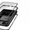 Husa iPhone 7 Plus Magnetica 360 Silver sticla securizata + folie sticla gratis