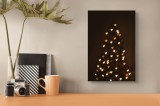 Tablou Canvas cu tema Inimile luminoase ale iernii, 26 x 39 cm, CMCLASS