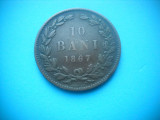 HOPCT ROMANIA 10 BANI 1867 HEATON [ 2 ]