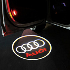 Proiectoare Led logo Audi A1, A4, A5, A6, A8, TT, R8, Q5, Q7 foto