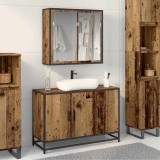 vidaXL Set de mobilier pentru baie 2 pcs Lemn vechi 90 x 33 x 60 cm 3402357