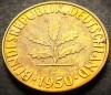 Moneda istorica 5 PFENNIG - RF GERMANIA, anul 1950 *cod 4046 - Litera G, Europa