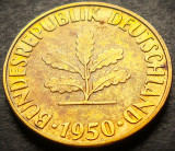 Cumpara ieftin Moneda istorica 5 PFENNIG - RF GERMANIA, anul 1950 *cod 4046 - Litera G, Europa