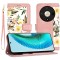 Husa personalizata fete Honor Magic6 Lite Techsuit FlipCraft, roz